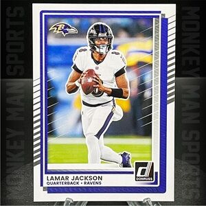 Lamar Jackson 2025 Donruss Baltimore Ravens NFL Football Card